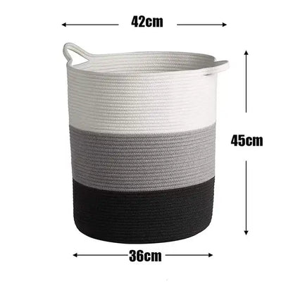 Thick Heavy Cotton Rope Laundry Bucket