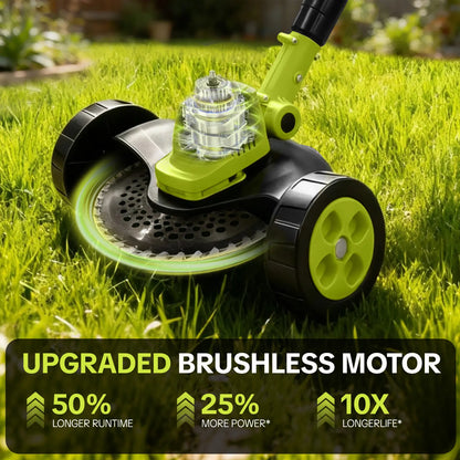 SEESE Cordless Lawn Mower, Garden Tool (Mower, Trimmer, Edger) with 2×21V Batteries, Lightweight for Small to Medium Backyards Grass Cutting Tool Grasscutters