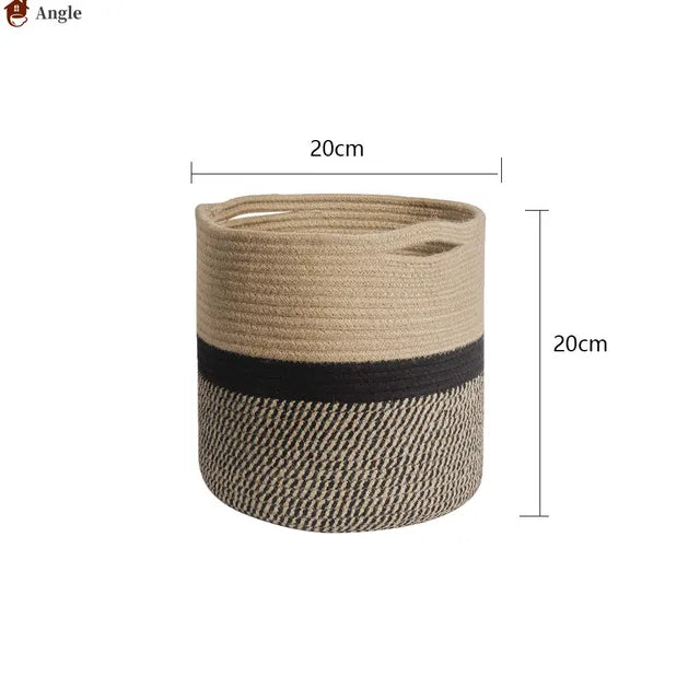 Thick Heavy Cotton Rope Laundry Bucket